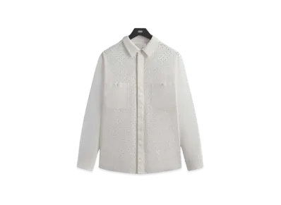 Kith Lattice Floral Long Sleeve Apollo Shirt "Silk"