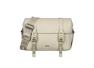 Dior Hit the Road Messenger Bag with Flap Dior Gravity Leather and Grained Calfskin "Beige"