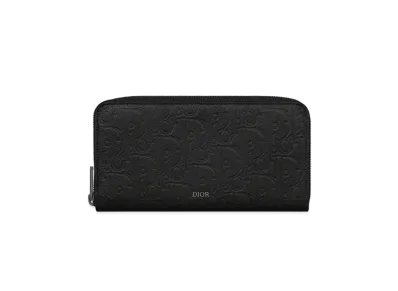 Dior Zipped Long Wallet Dior Gravity Leather "Black"