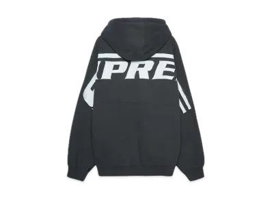 Supreme Wrapped Half Zip Hooded Sweatshirt "Washed Black"
