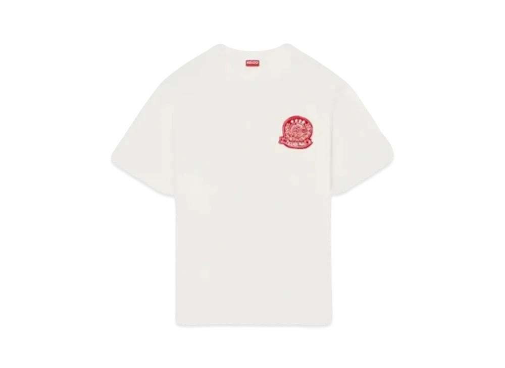 KENZO 'DRAWN VARSITY' Embroidery T-shirt "Off White"