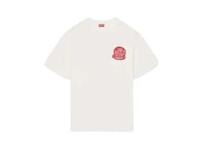 KENZO 'DRAWN VARSITY' Embroidery T-shirt "Off White"