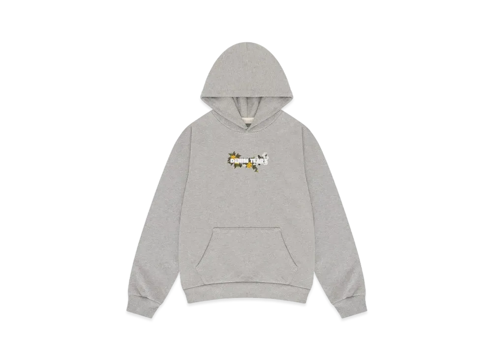 DENIM TEARS Embroidered Logo Hoodie "Grey"