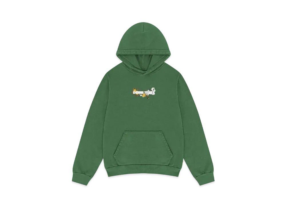 DENIM TEARS Embroidered Logo Hoodie "Green"