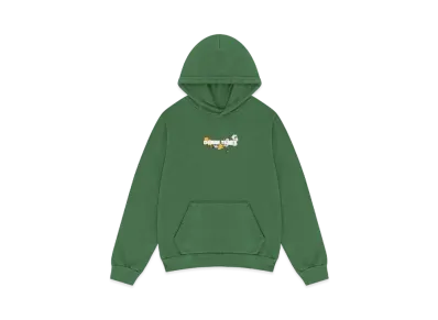 DENIM TEARS Embroidered Logo Hoodie "Green"