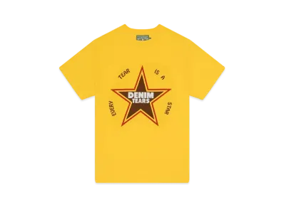 DENIM TEARS Every Tear Is A Star Tee "Yellow"