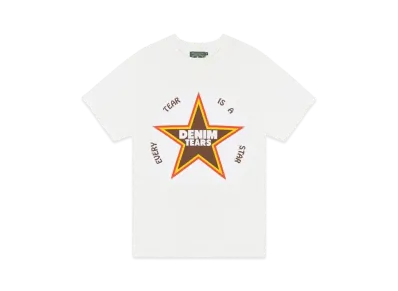DENIM TEARS Every Tear Is A Star Tee "White"