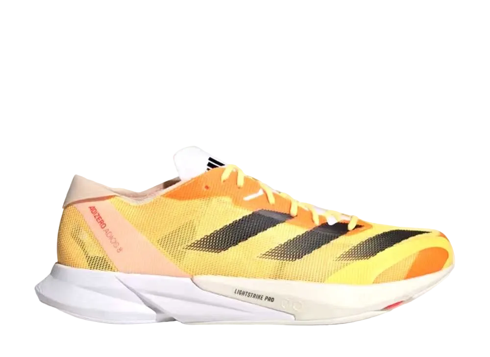 アディダス アディゼロ ジャパン8 ランニング "スパーク/コアブラック/アイボリー"