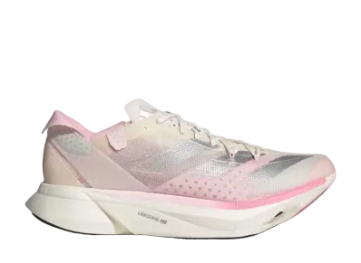 adidas Adizero Adios Pro 3 M "Chalk White/Silver Metallic/Clear Pink"