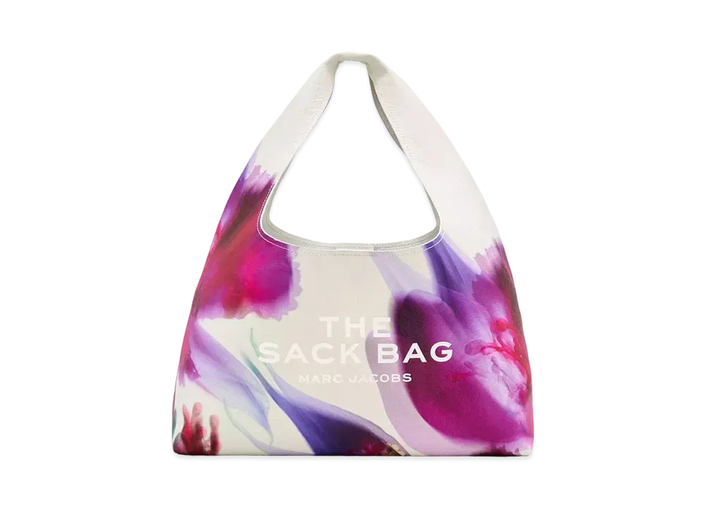 Marc Jacobs The Future Floral Leather Sack Bag "White Multi"