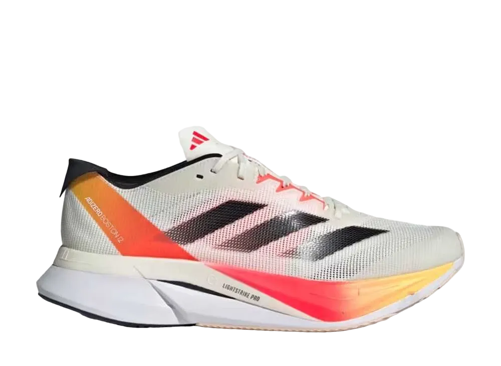 adidas Adizero Boston 12 "Ivory/Core Black/Solar Red"
