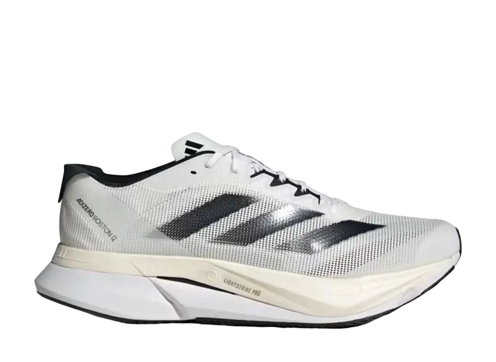 adidas Adizero Boston 12 "Cloud White/Core Black/Night Metallic"