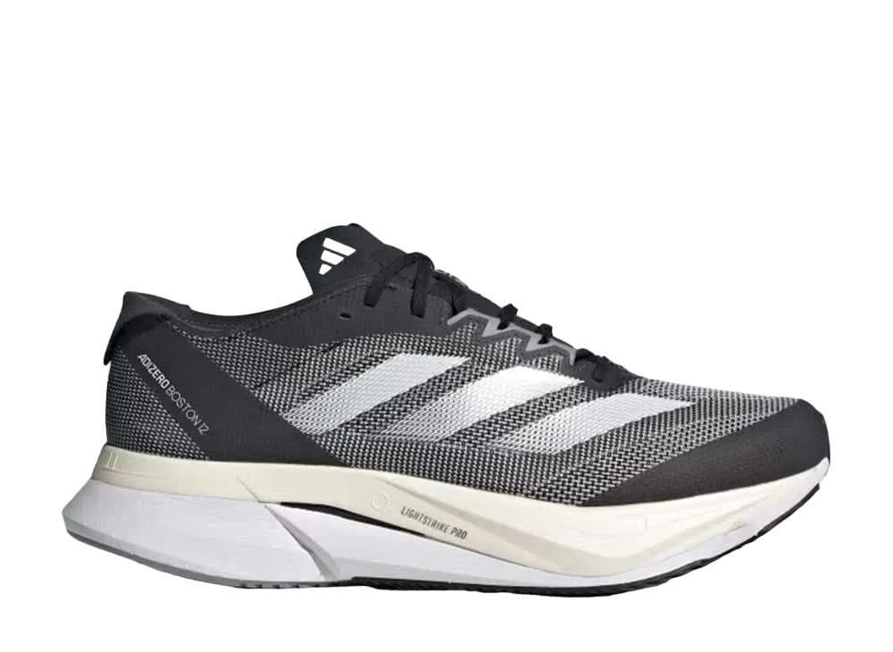 アディダス アディゼロ ボストン 12 ワイド ランニング "コアブラック/クラウドホワイト/カーボン"