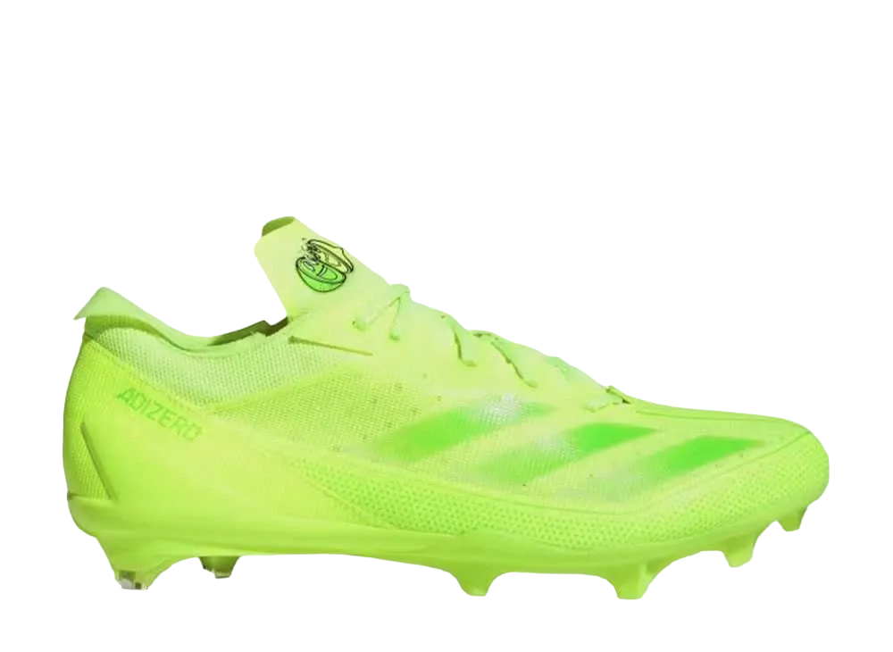 アディダス アディゼロ エレクトリック スナック アタック アメリカン フットボール クリート "チームソーラーグリーン/チームソーラーイエロー2"