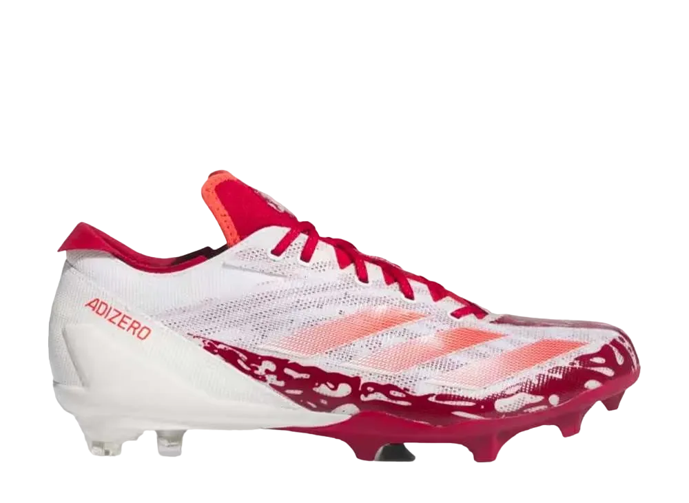 アディダス アディゼロ エレクトリック スピード ジュース フットボール クリート "クラウドホワイト/チームパワーレッド2"