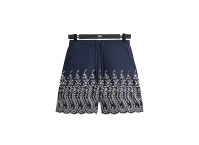 Kith Floral Eyelet Lewis Short "Gulf"