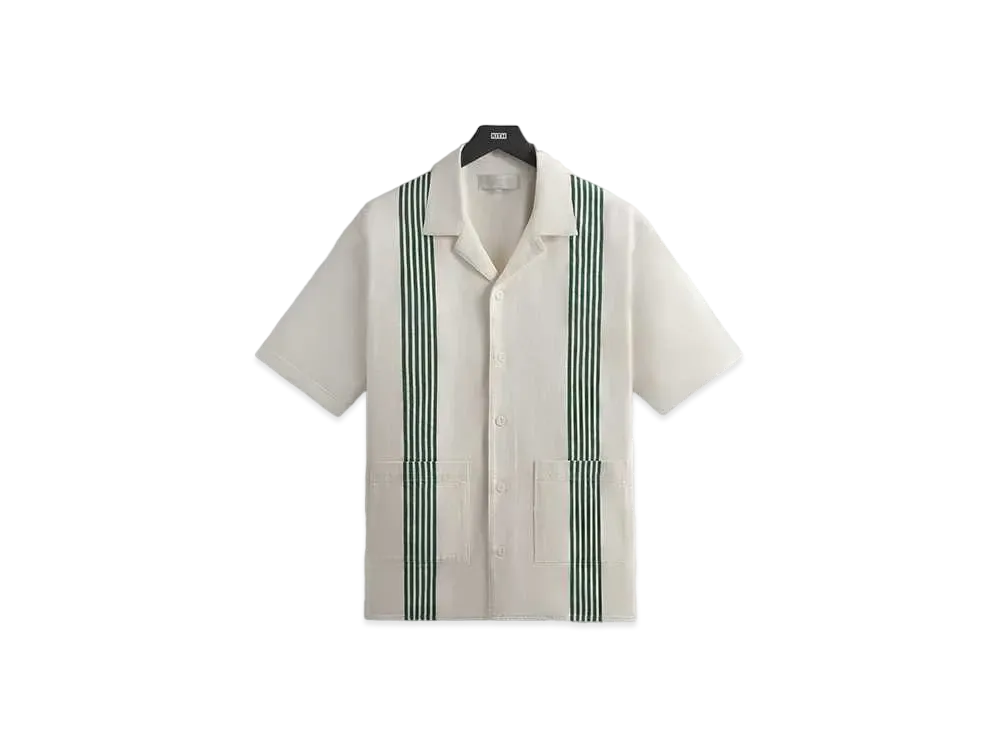 Kith Stripe Combo Reade Shirt "Conifer"