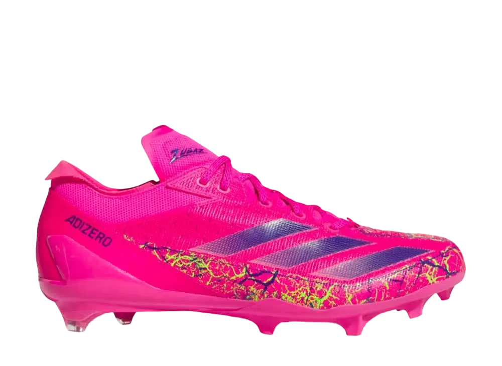 ズバズ × アディダス アディゼロ エレクトリック アメリカン フットボール クリート "チームショックピンク2/ルーシッドブルー/チームソーラーグリーン"