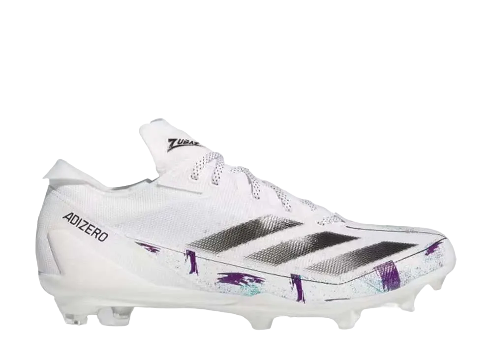 Zubaz × adidas Adizero Electric American Football Cleats "Cloud White/Core Black"