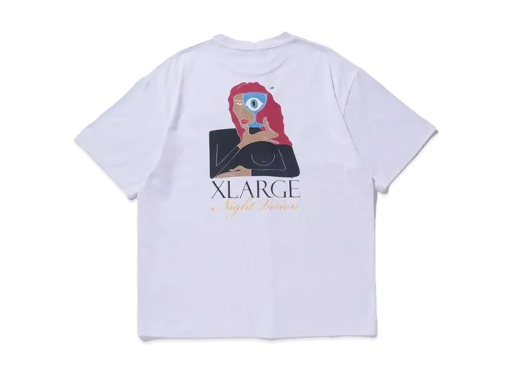 XLARGE NIGHT VISION S/S TEE "WHITE"