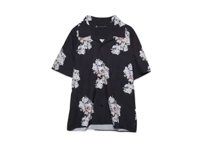A GOOD BAD INFLUENCE SKULL ROSE S/S SHIRT "BLACK"