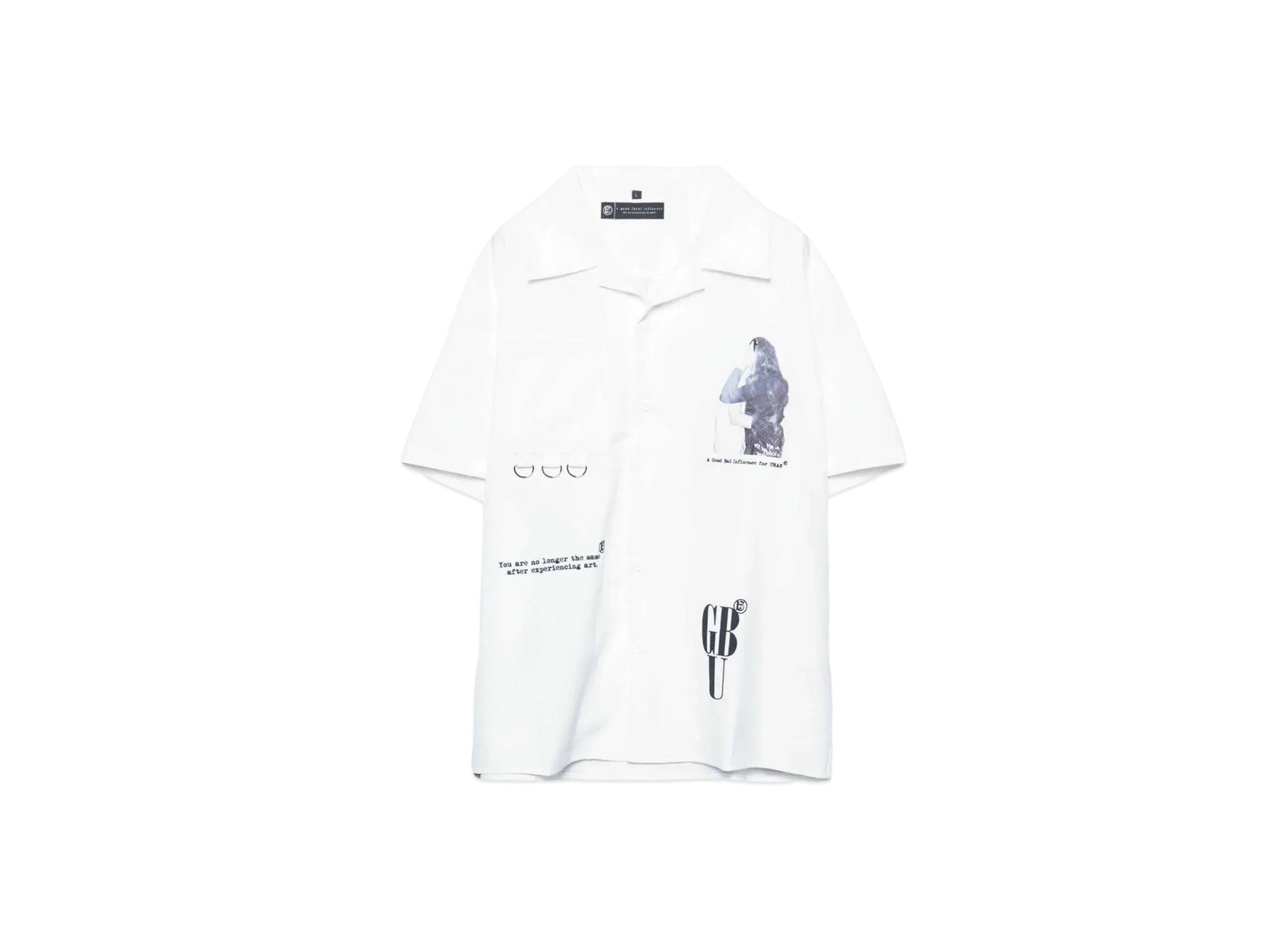 A GOOD BAD INFLUENCE LIFE IS HTML S/S SHIRT "WHITE"