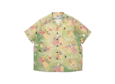 RECOGNIZE x BOW WOW HAWAIIAN BREAKS HAWAIIAN SHIRTS SUNBURN "GREEN SUNBURN"