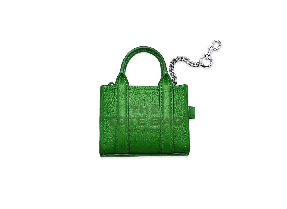 Marc Jacobs The Leather Nano Tote Charm "Kiwi"