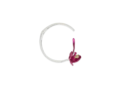 Marc Jacobs Future Floral Choker "Silver/Hot Pink Multi"