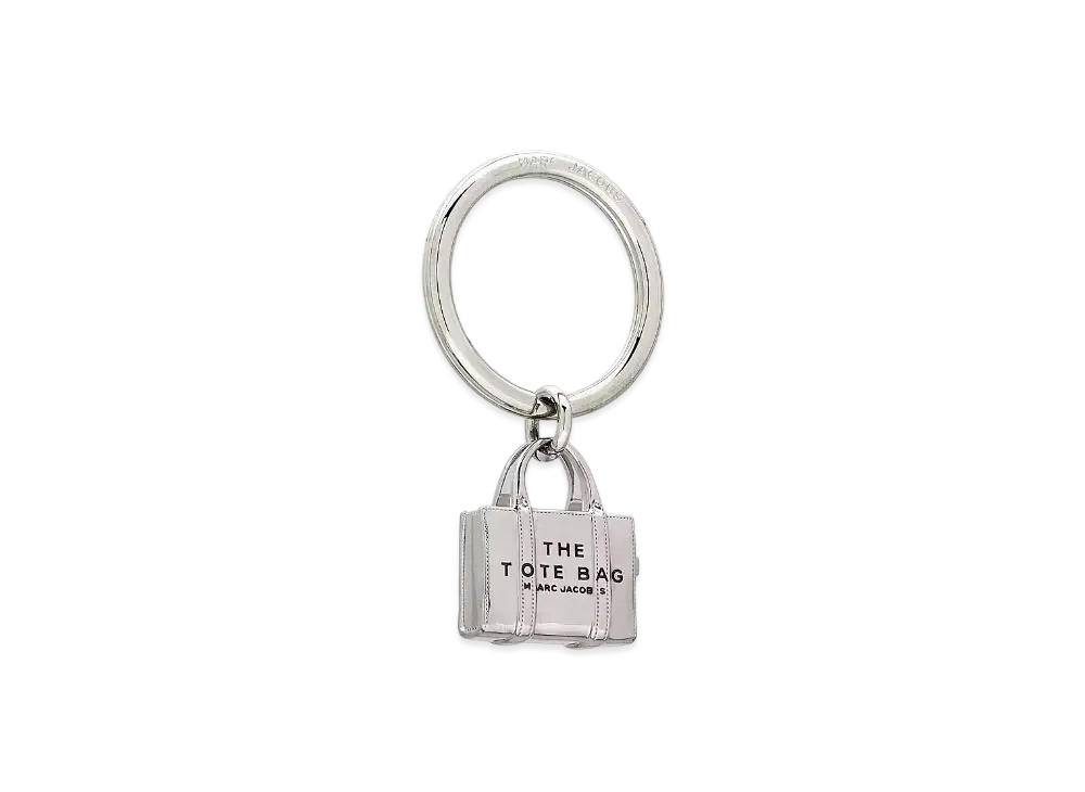 Marc Jacobs The Mini Icon Tote Bag Key Ring "Silver"