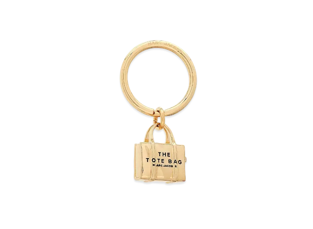 Marc Jacobs The Mini Icon Tote Bag Key Ring "Gold"