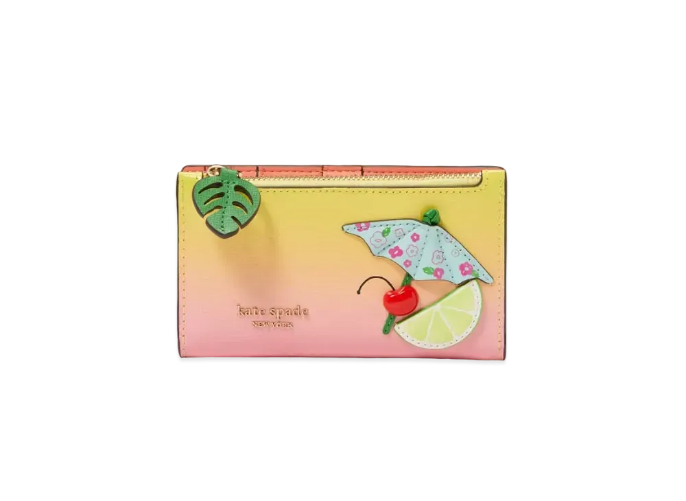 kate spade Playa Ombre Small Slim Bifold Wallet "Multi"