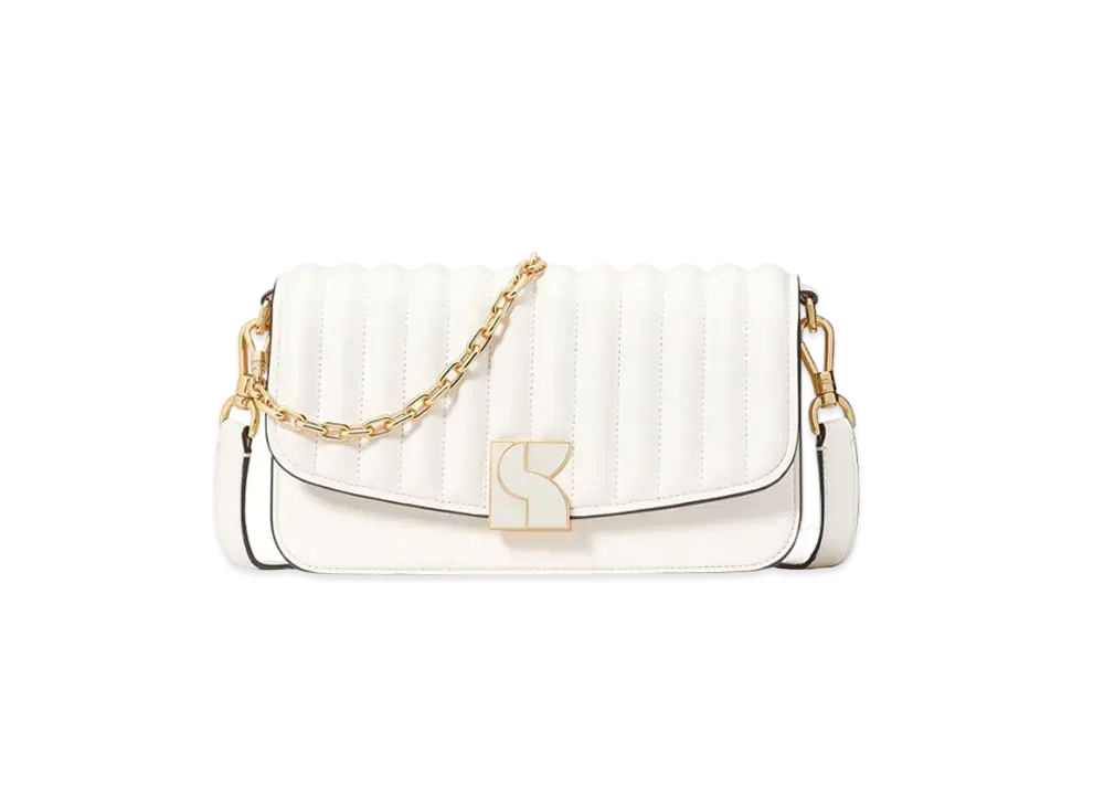kate spade Dakota Trapunto Medium Convertible Shoulder Bag "Cream"