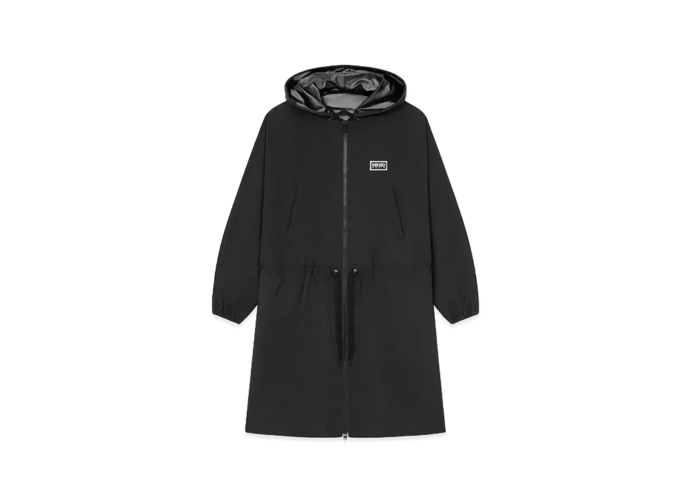 KENZO 'PARIS' Long Two-Tone Wind Breaker "Black"