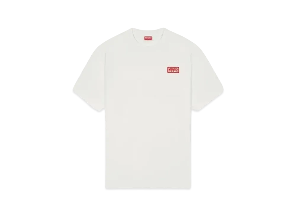 KENZO 'PARIS' Classic Two-Tone Embroidery T-Shirt "Off White"