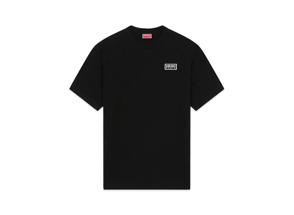 KENZO 'PARIS' Classic Two-Tone Embroidery T-Shirt "Black"