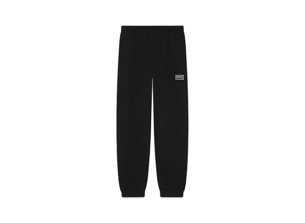 KENZO 'PARIS' Embroidery Classic Two-Tone Jogging Pants "Black"
