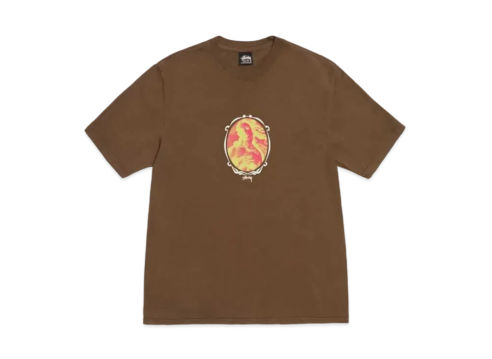 Stussy Venus Oval Pig. Dyed Tee "Brown"