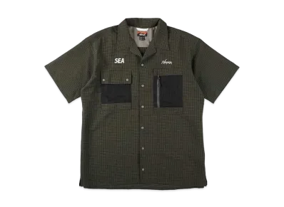 WIND AND SEA x NANGA H/S Open Collar Shirt "Olive"