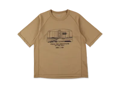 WIND AND SEA x NANGA Dry Mix(R) (SF_Yosemite) S/S Tee "Beige"
