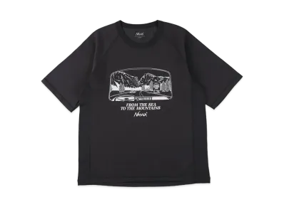 WIND AND SEA x NANGA Dry Mix(R) (Yosemite_SF) S/S Tee "Black"