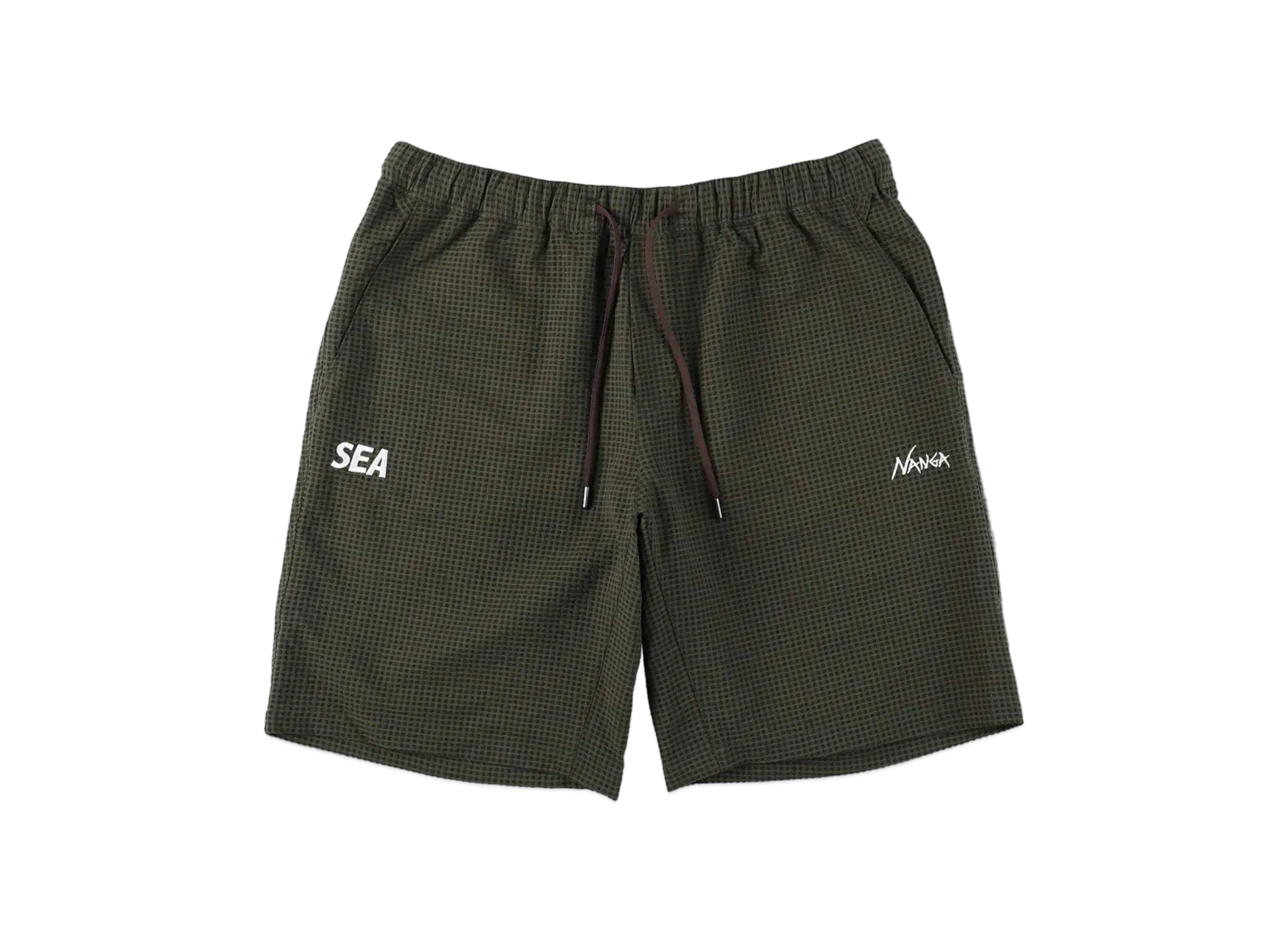 WIND AND SEA x NANGA Dot Air(R ) Shorts "Olive"