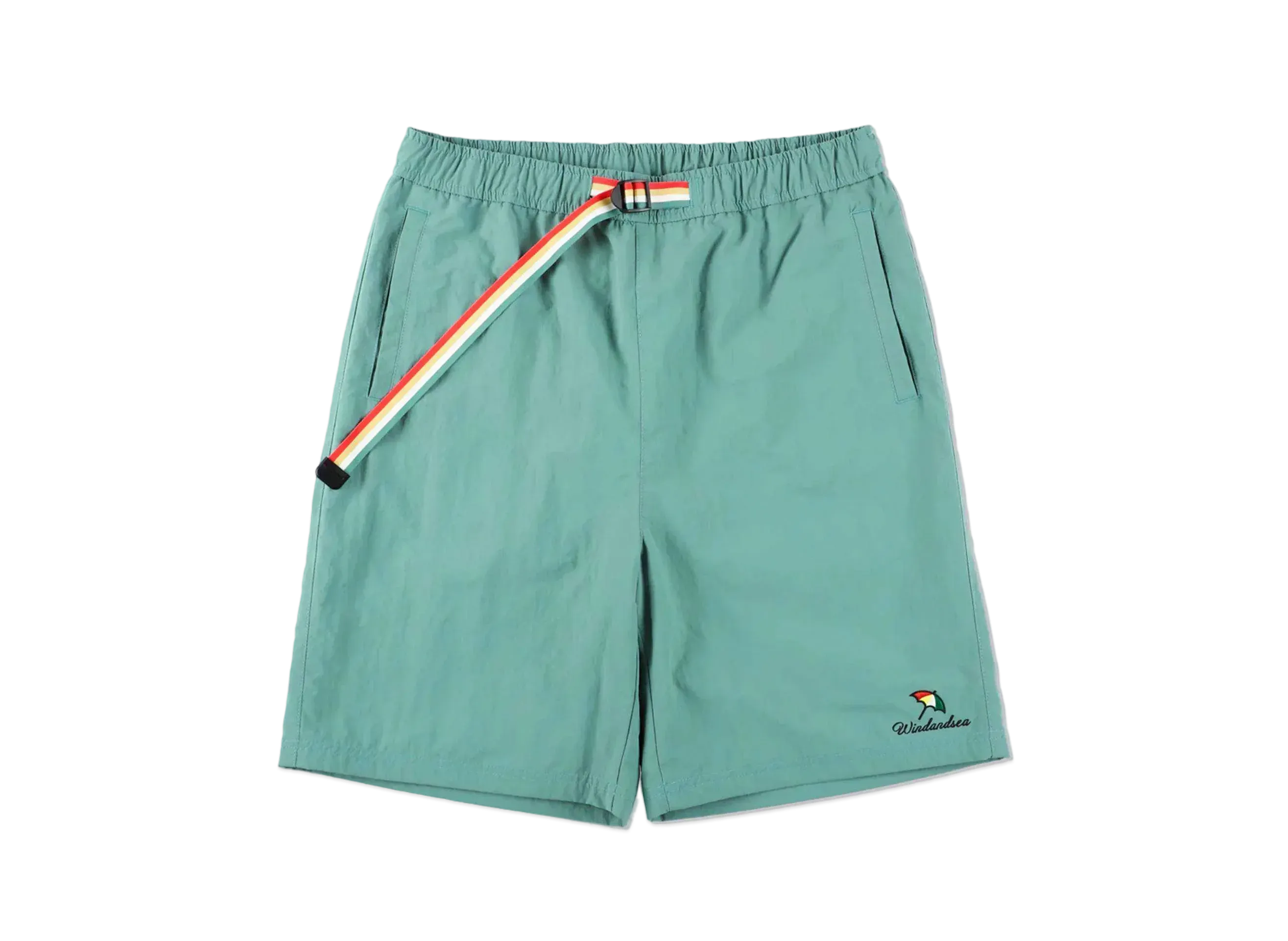 WIND AND SEA x ARNOLD PALMER Nylon Shell Short "Green"