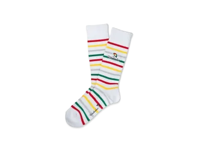 WIND AND SEA x ARNOLD PALMER Multi Border Socks "White"