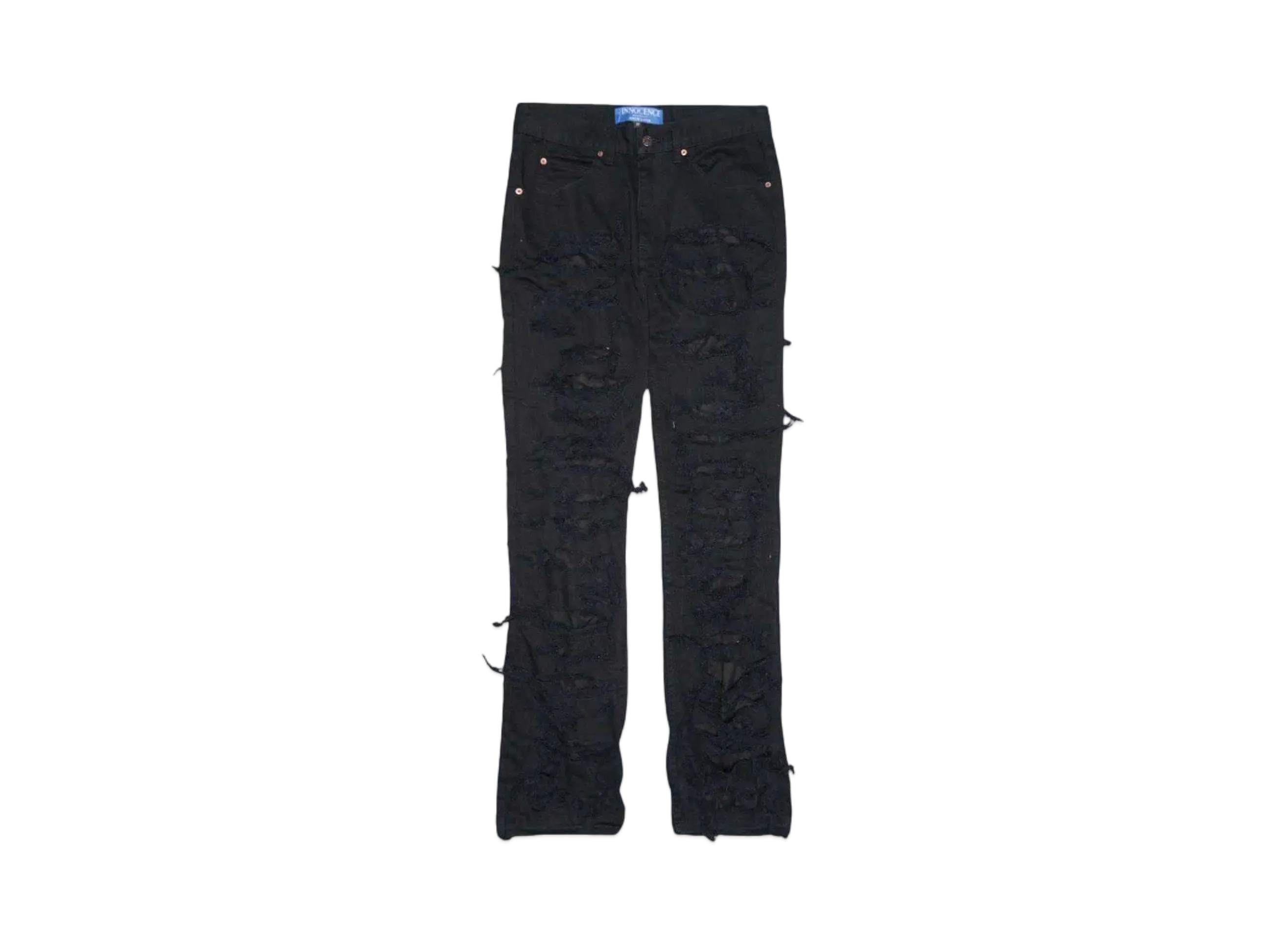 INNOCENCE NYC OVER DESTROY DENIM PANTS "BLACK"