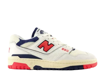 New Balance 550 "Sea Salt/Blast Red"