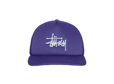 Stussy Trucker Big Basic Snapback "Deep Violet"