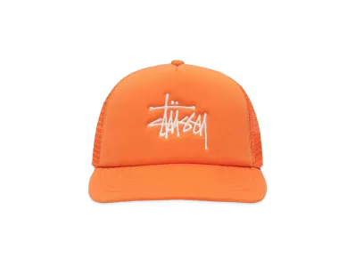 Stussy Trucker Big Basic Snapback "Orange"