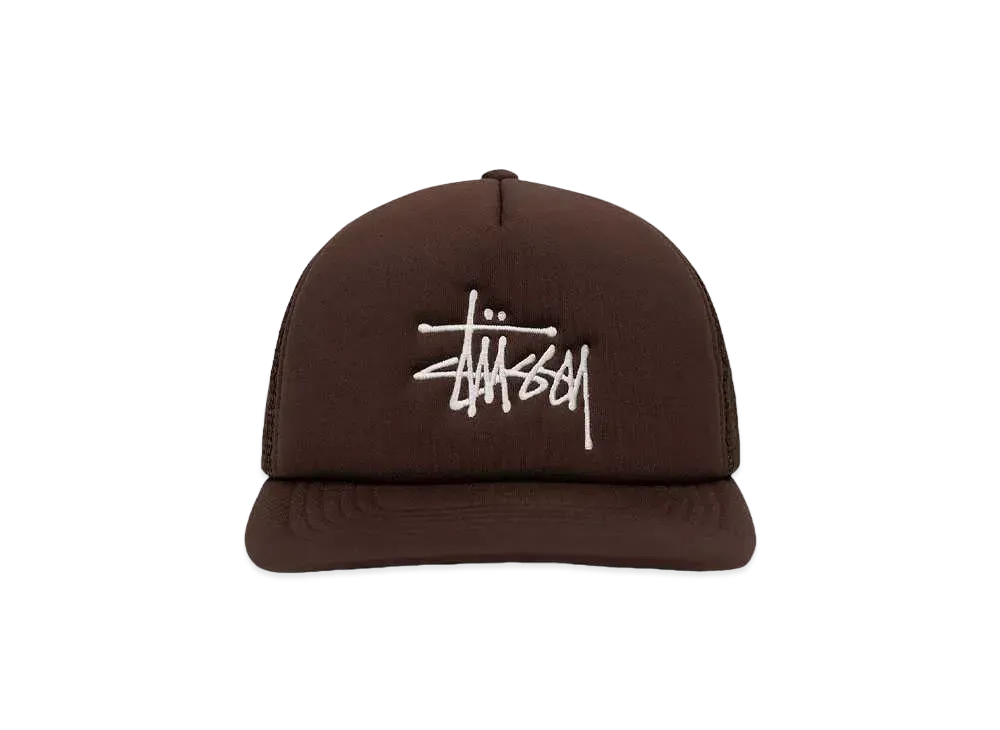 Stussy Trucker Big Basic Snapback "Chocolate"