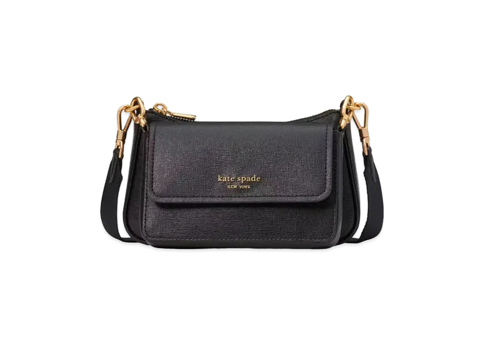 kate spade Double Up Crossbody "Black"